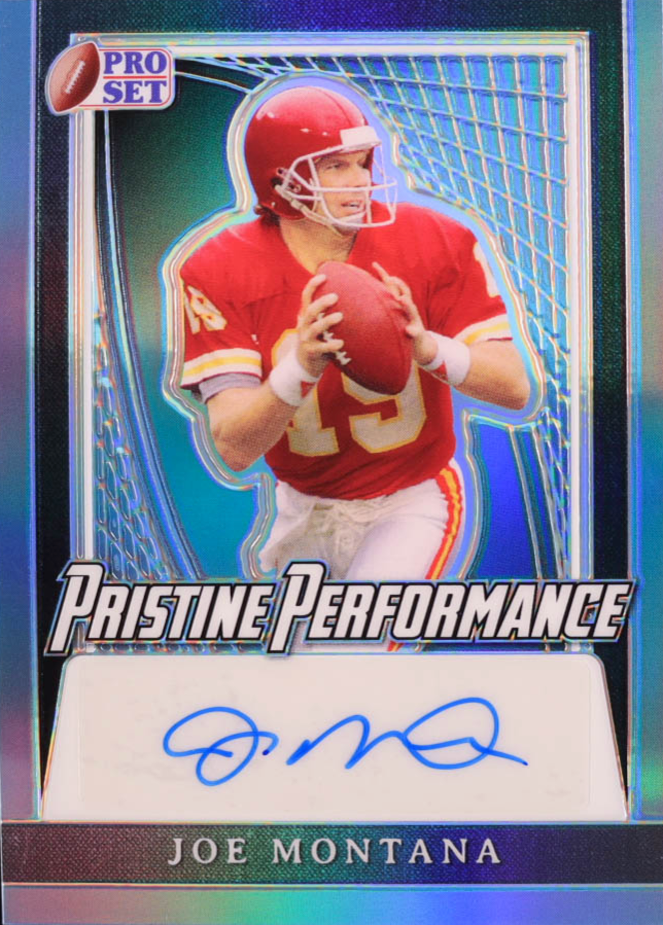 Joe Montana Signed 2024 Leaf Pristine Performance #PPJM3 authentic-signatures