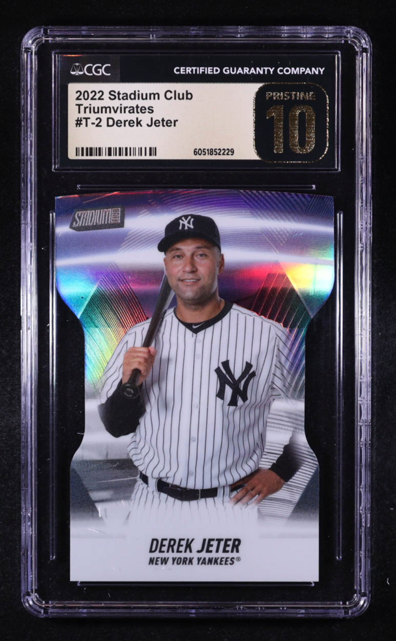 Derek Jeter 2022 Stadium Club Triumvirates #T2 (CGC Pristine 10) authentic-signatures