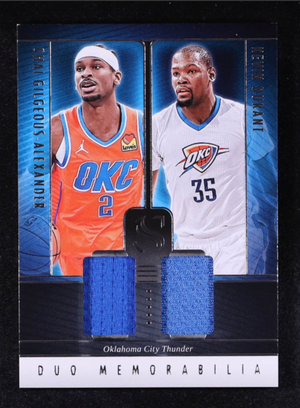 Kevin Durant & SGA 2024-25 Panini Silhouette Duo Memorabilia #3