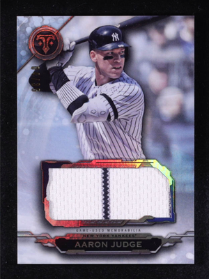 Aaron Judge 2019 Topps Triple Threads Single Jumbo Relics authentic-signatures