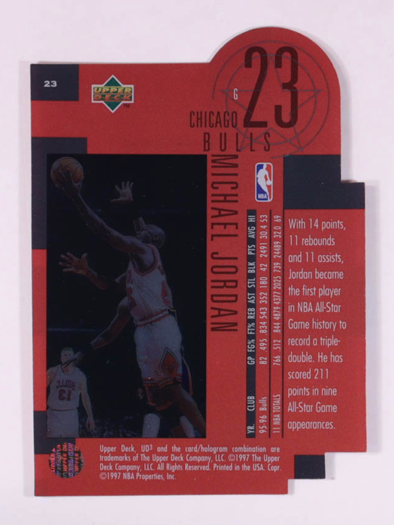 Michael Jordan 1996-97 UD3 #23 authentic-signatures