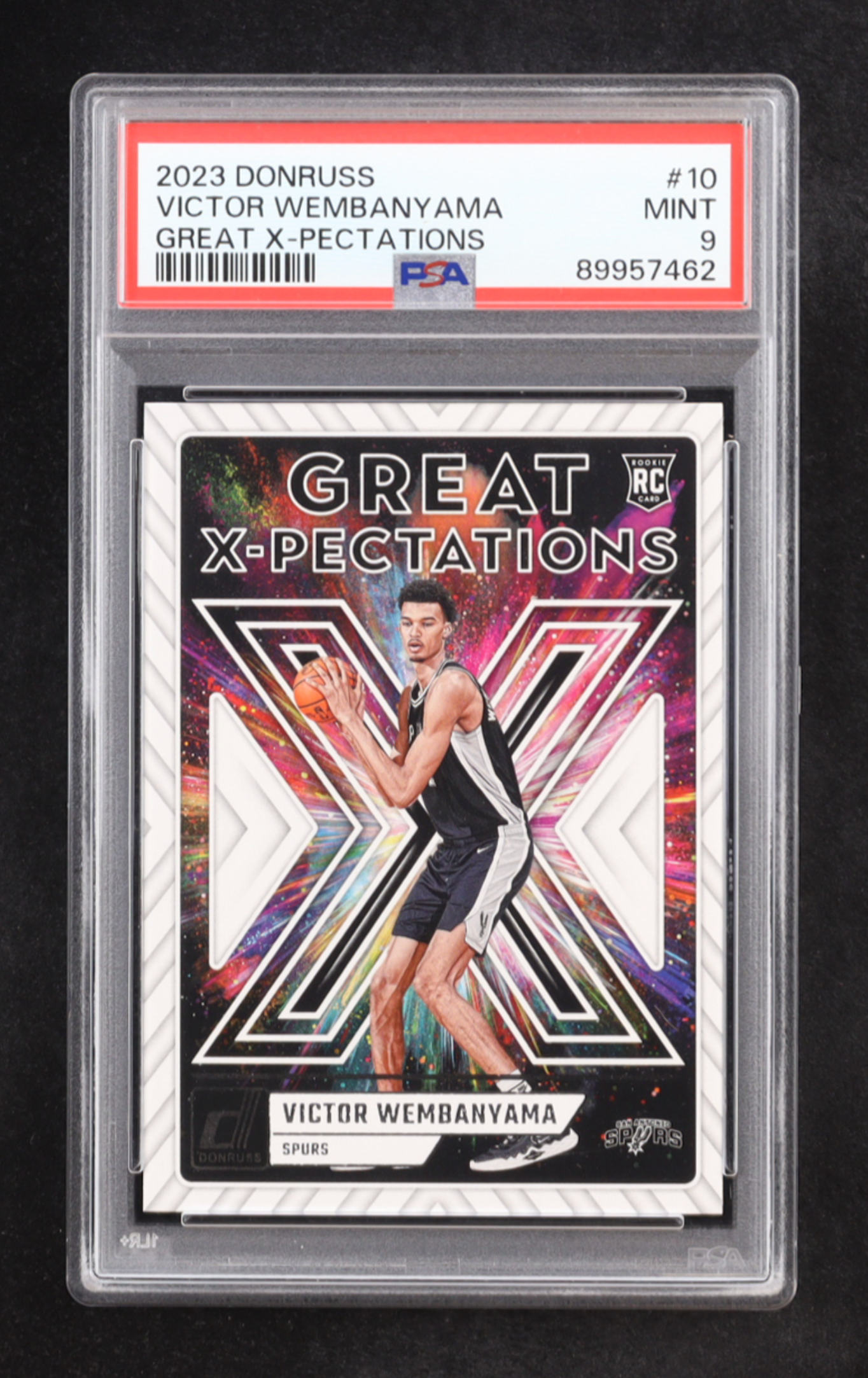 Victor Wembanyama 2023-24 Donruss Great X-Pectations #10 RC (PSA 9) authentic-signatures