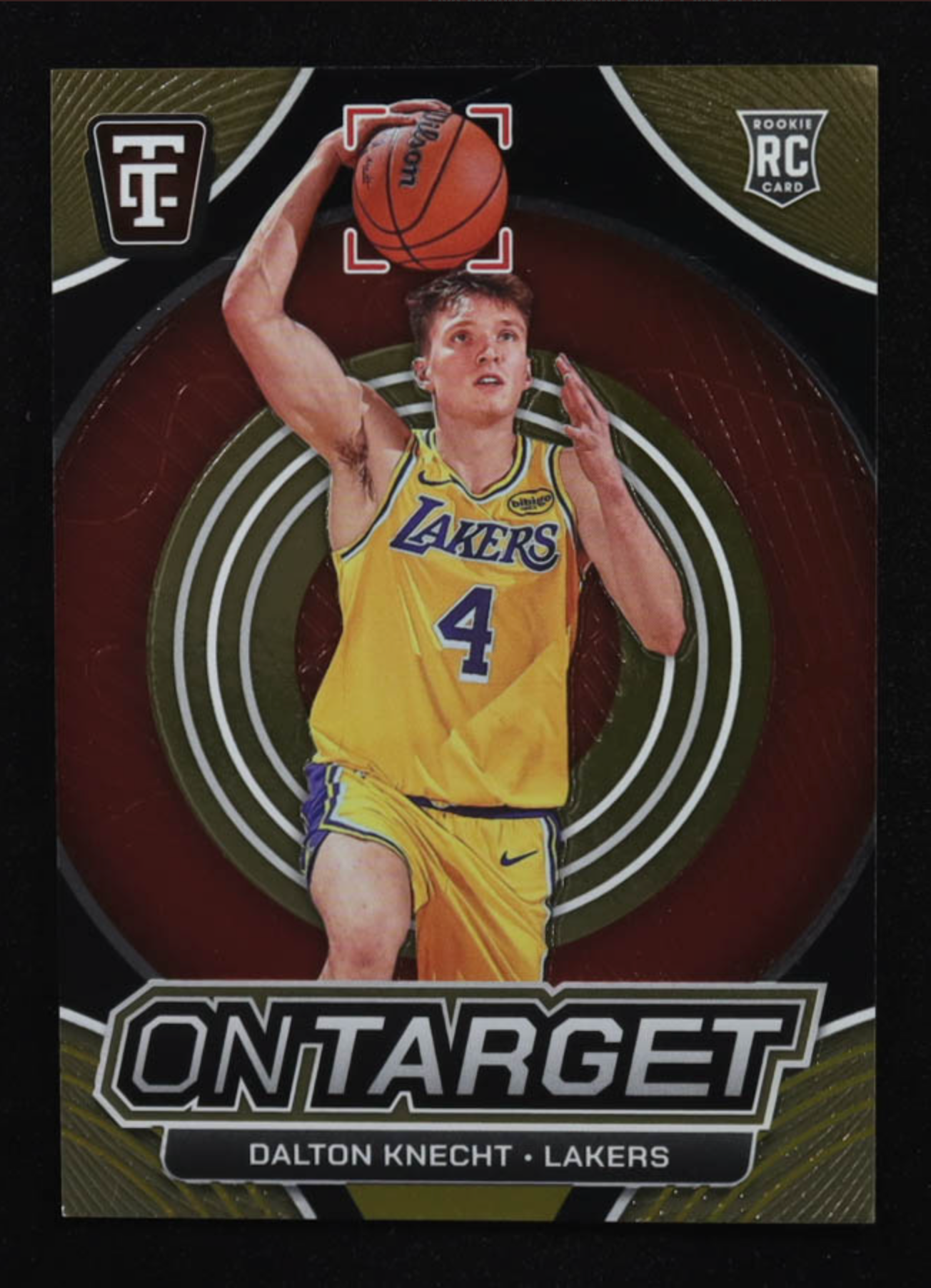 Dalton Knecht 2024-25 Totally Certified On Target Mirror Neon Orange authentic-signatures