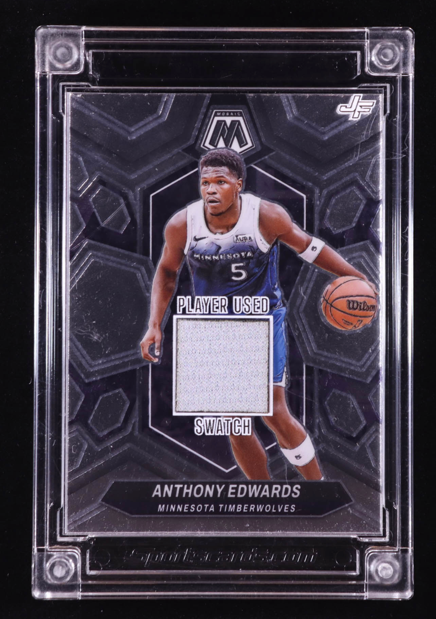 Anthony Edwards 2025 Jersey Fusion Game-Used Swatch #AE224 authentic-signatures