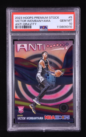 Victor Wembanyama 2023-24 Hoops Premium Stock Anti Gravity #5 RC (PSA 10) authentic-signatures