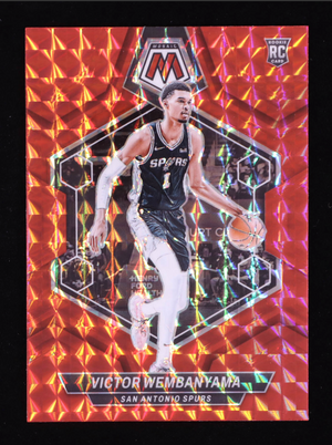 Victor Wembanyama 2023-24 Panini Mosaic Mosaic Red #238 RC authentic-signatures