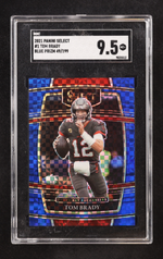 Tom Brady 2021 Select Prizm Blue #1 #049/199 (SGC 9.5) authentic-signatures