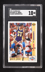 Magic Johnson vs. Michael Jordan 1991-92 Upper Deck #34 CC (SGC 10) authentic-signatures