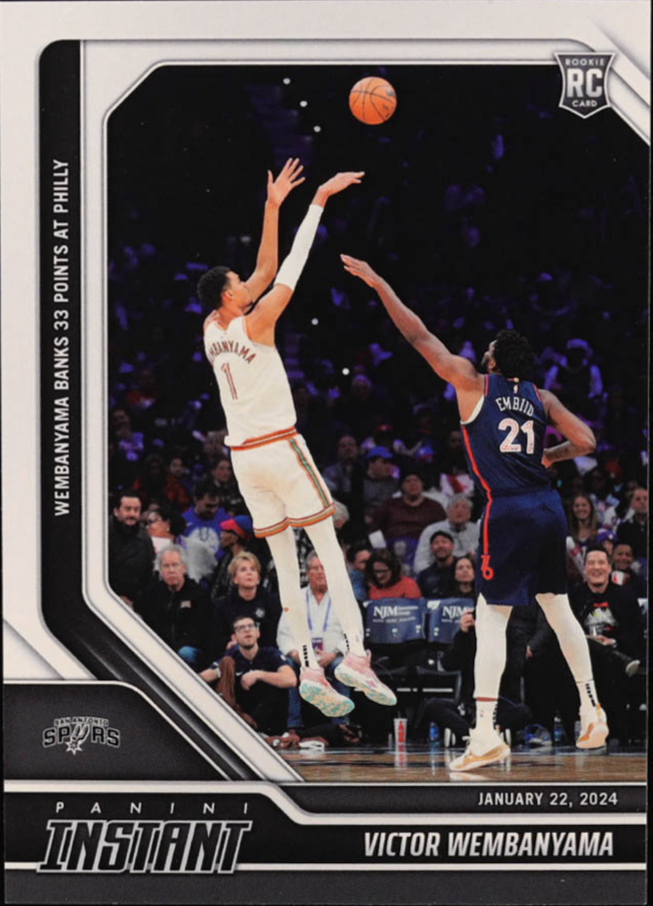 Victor Wembanyama 2023-24 Panini Instant #267 RC authentic-signatures