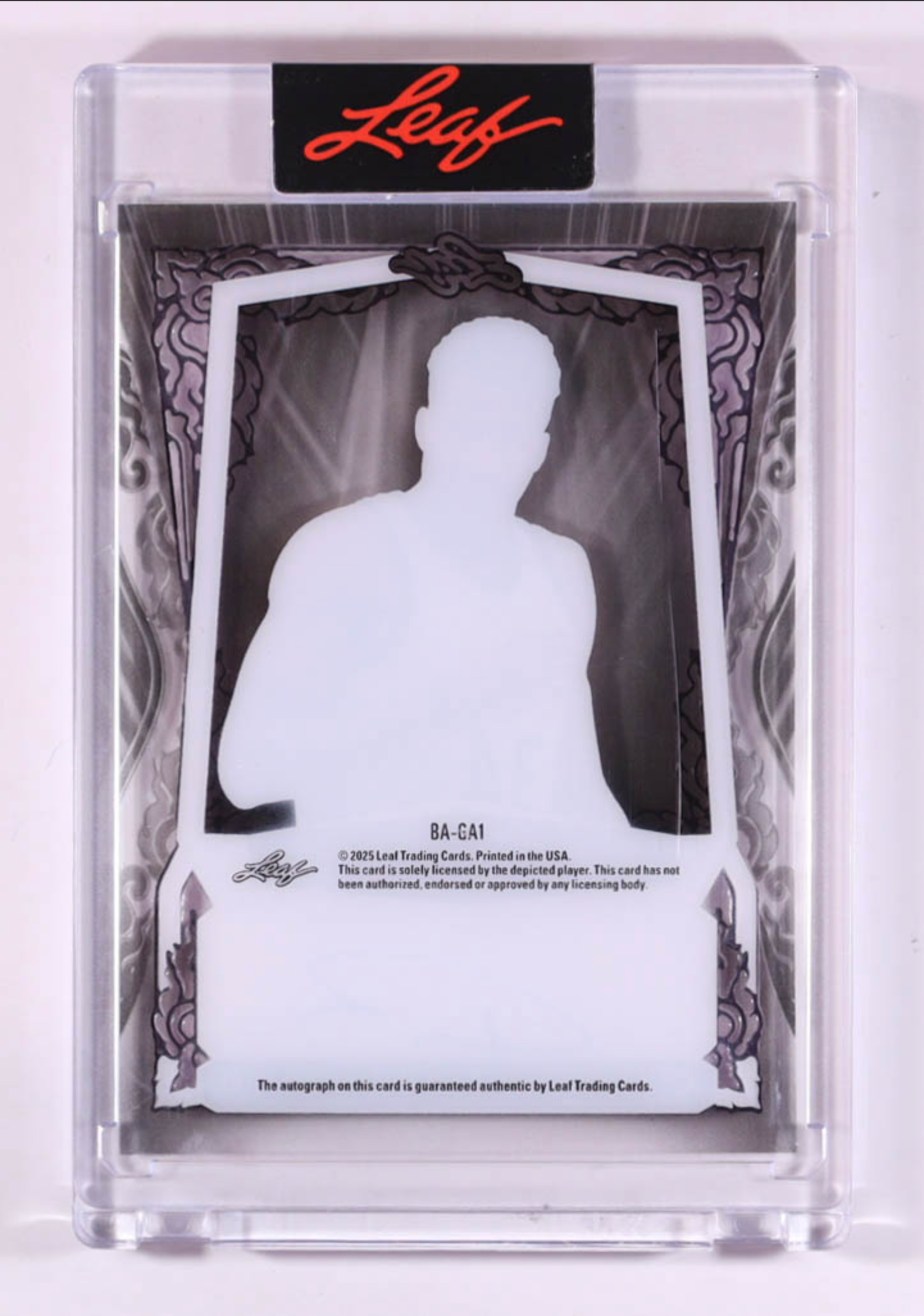 Giannis Antetokounmpo 2025 Leaf Sports Heroes Clear Purple #BAGA1 #4/6 authentic-signatures