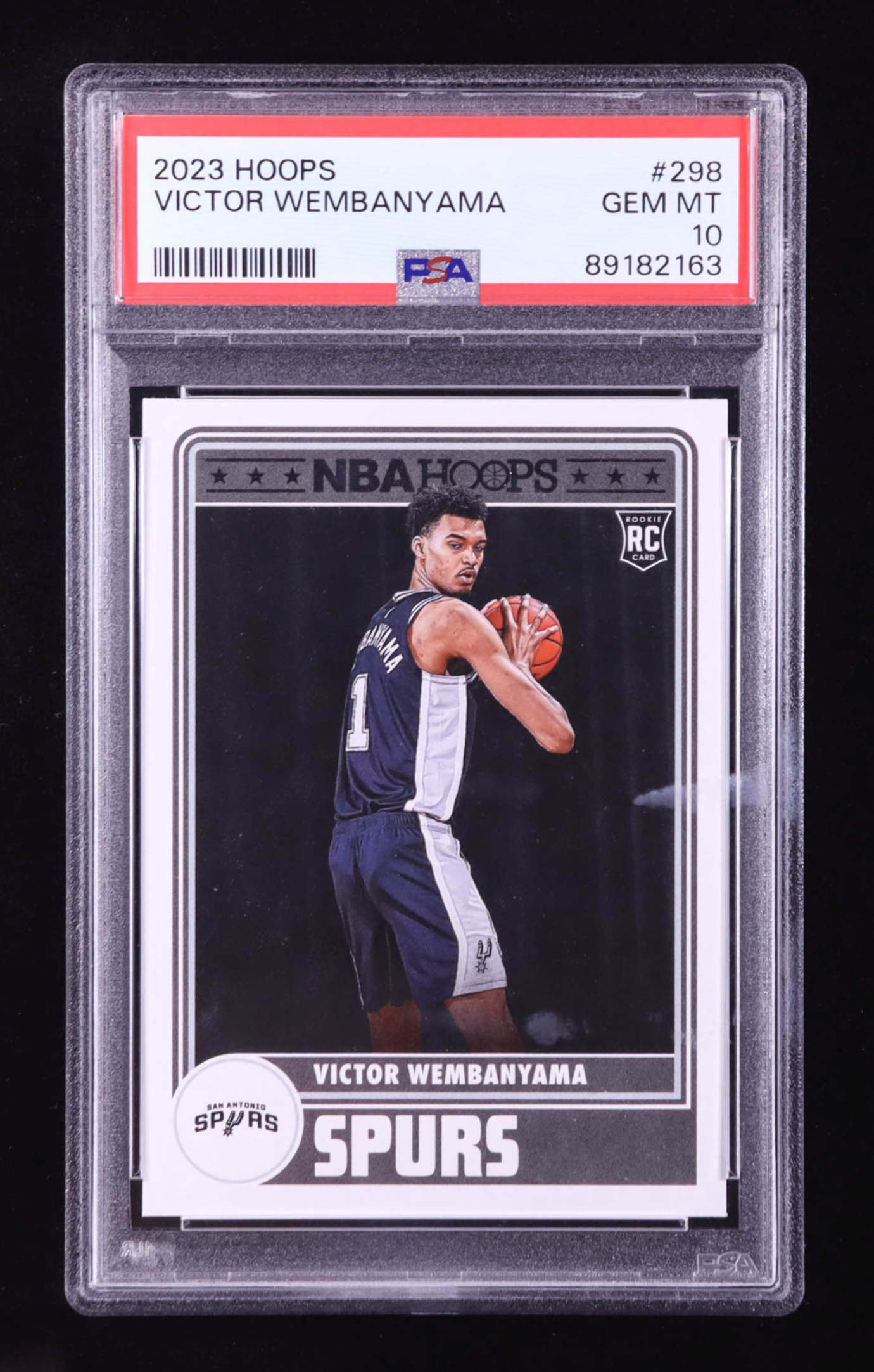 Victor Wembanyama 2023-24 Hoops #298 RC (PSA 10) authentic-signatures