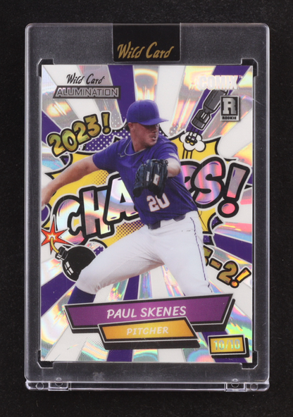 Paul Skenes 2024 Wild Card Alumination Comix CHAMPS! Silver Lava #ACGC-PS6 #10/10 RC authentic-signatures Trading Cards Au...