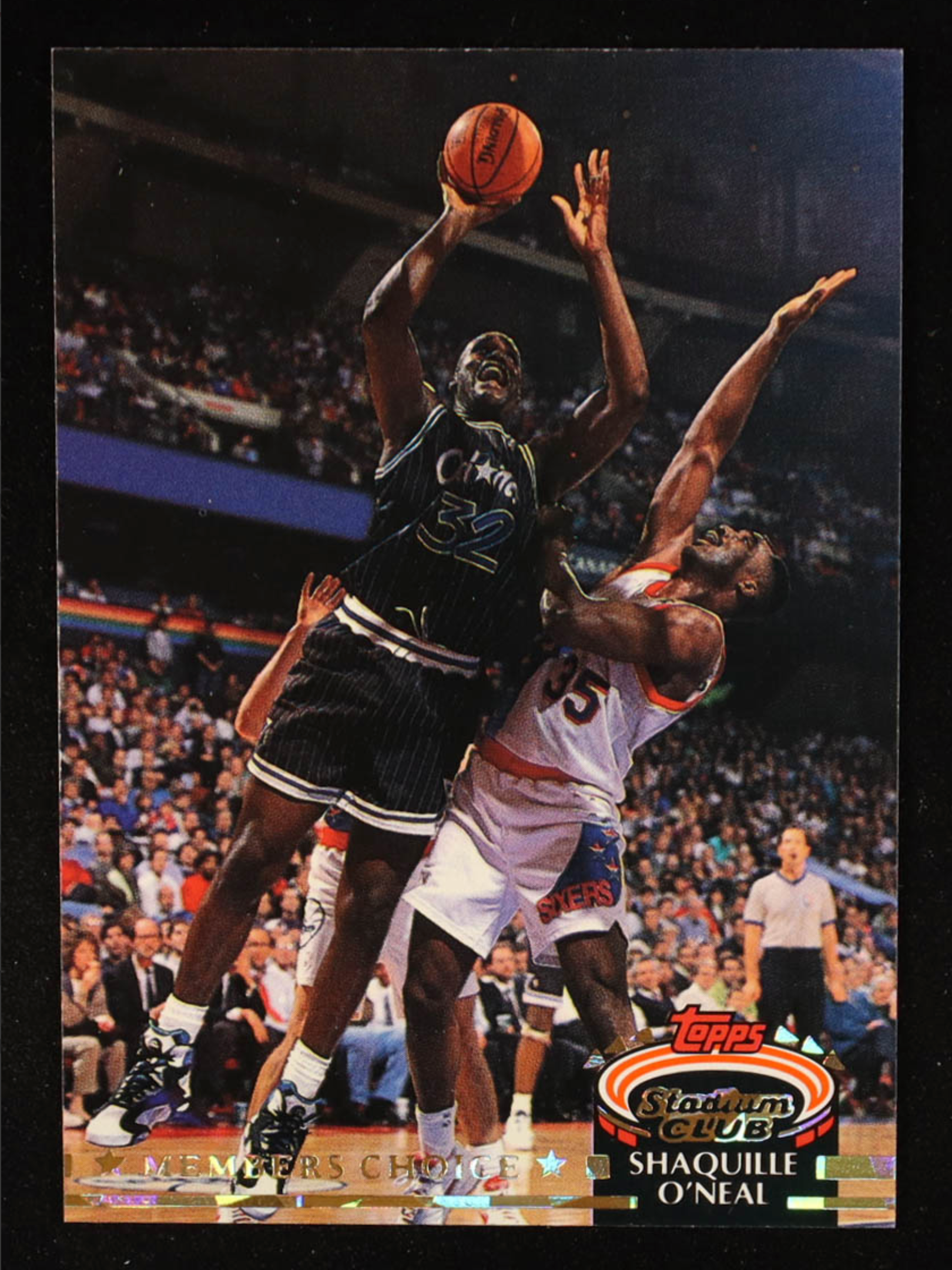Shaquille O'Neal 1992-93 Stadium Club #201 MC RC authentic-signatures