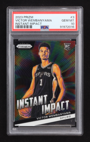 Victor Wembanyama 2023-24 Panini Prizm Instant Impact #3 RC (PSA 10)