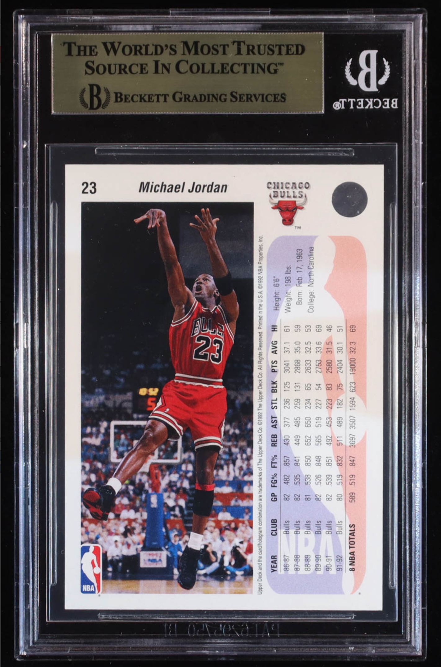 Michael Jordan 1992-93 Upper Deck #23 (BGS 9.5) authentic-signatures