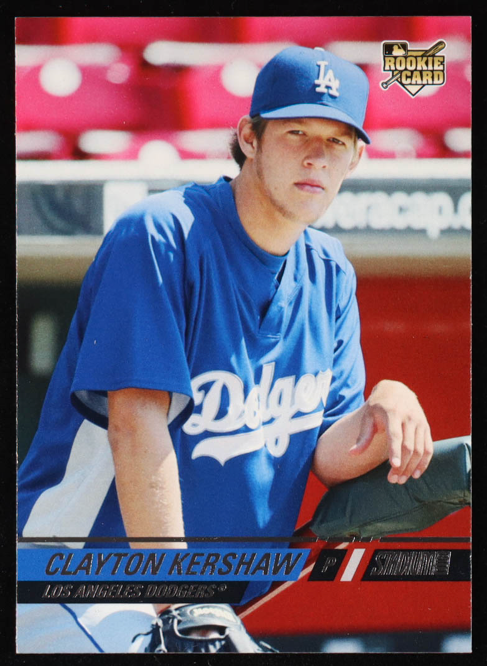 Clayton Kershaw 2008 Stadium Club #107a RC authentic-signatures