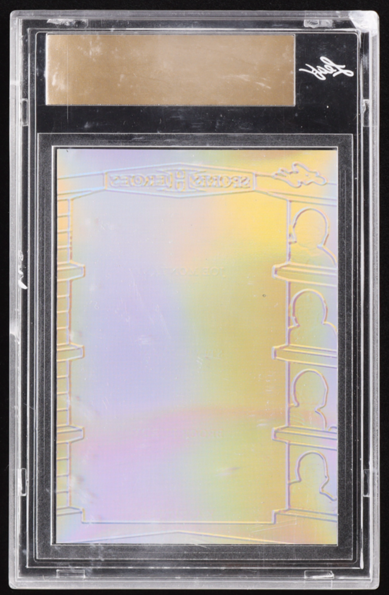 Joe Montana / Steve Young / Brock Purdy / YA Tittle 2024 Leaf Metal Sports Heroes 4 Autographs Prismatic Black Pre-Production Proof #NNO #1/1 authentic-signatures