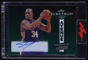 Shaquille O'Neal 2024 Leaf Electrum Avenue Autographs Green #EASO1 # Edition Limitée 1/5