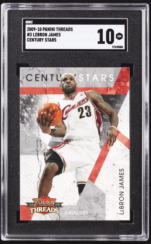 LeBron James 2009-10 Panini Threads Century Stars #3 (SGC 10)
