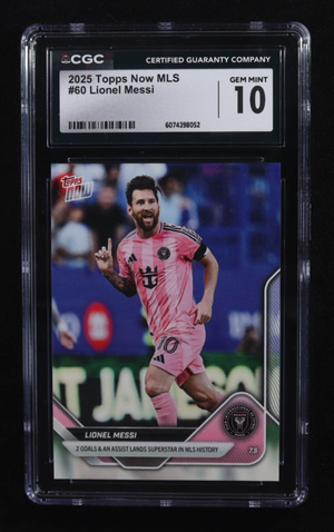 Lionel Messi 2025 Topps Now MLS #60 (CGC 10)