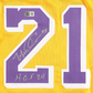 Maillot Custom Domicile Los Angeles Lakers signe "HOF21" par Michael Cooper certifie par Beckett authentic-signatures