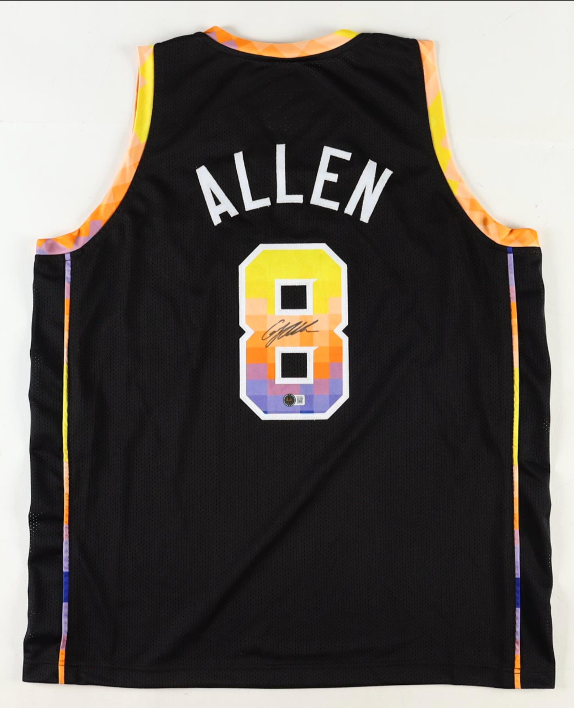 Maillot Custom Exterieur Phoenix Suns signe par Jayson Allen certifie par Beckett authentic-signatures