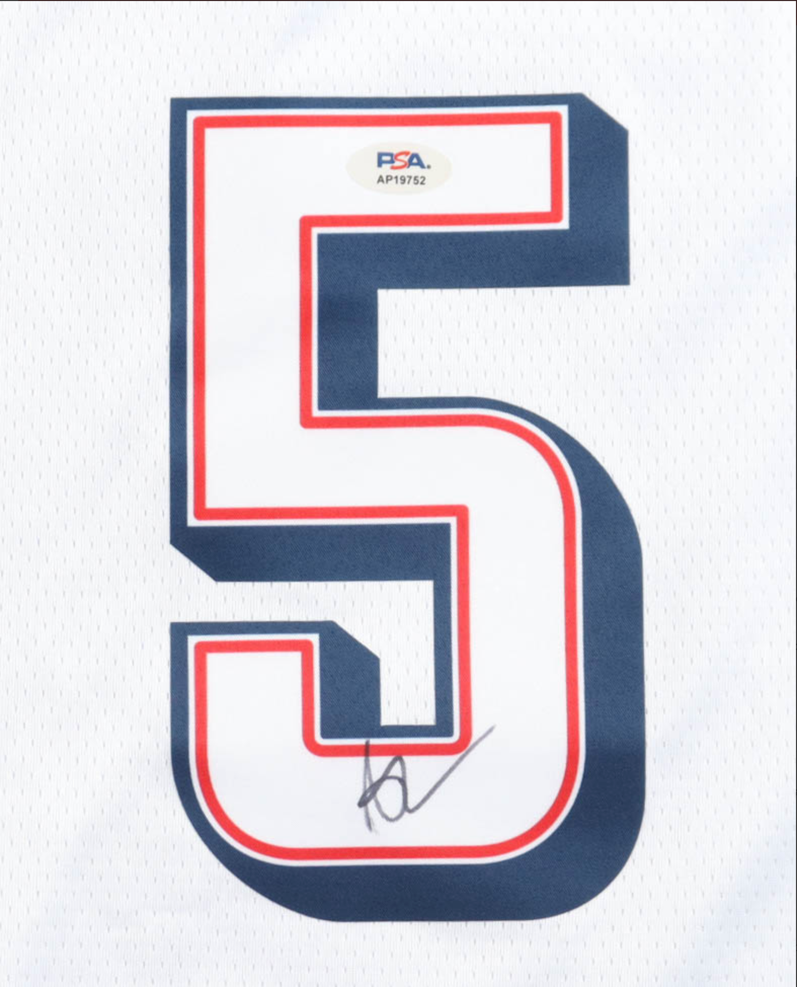 Maillot Authentique Domicile Team USA Edition Jeux Olympiques Paris 2024 signe par Anthony Edwards certifie par PSA authentic-signatures
