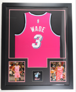 Cadre Maillot Authentique de Miami Heat signe par Dwayne Wade certifie par JSA authentic-signatures