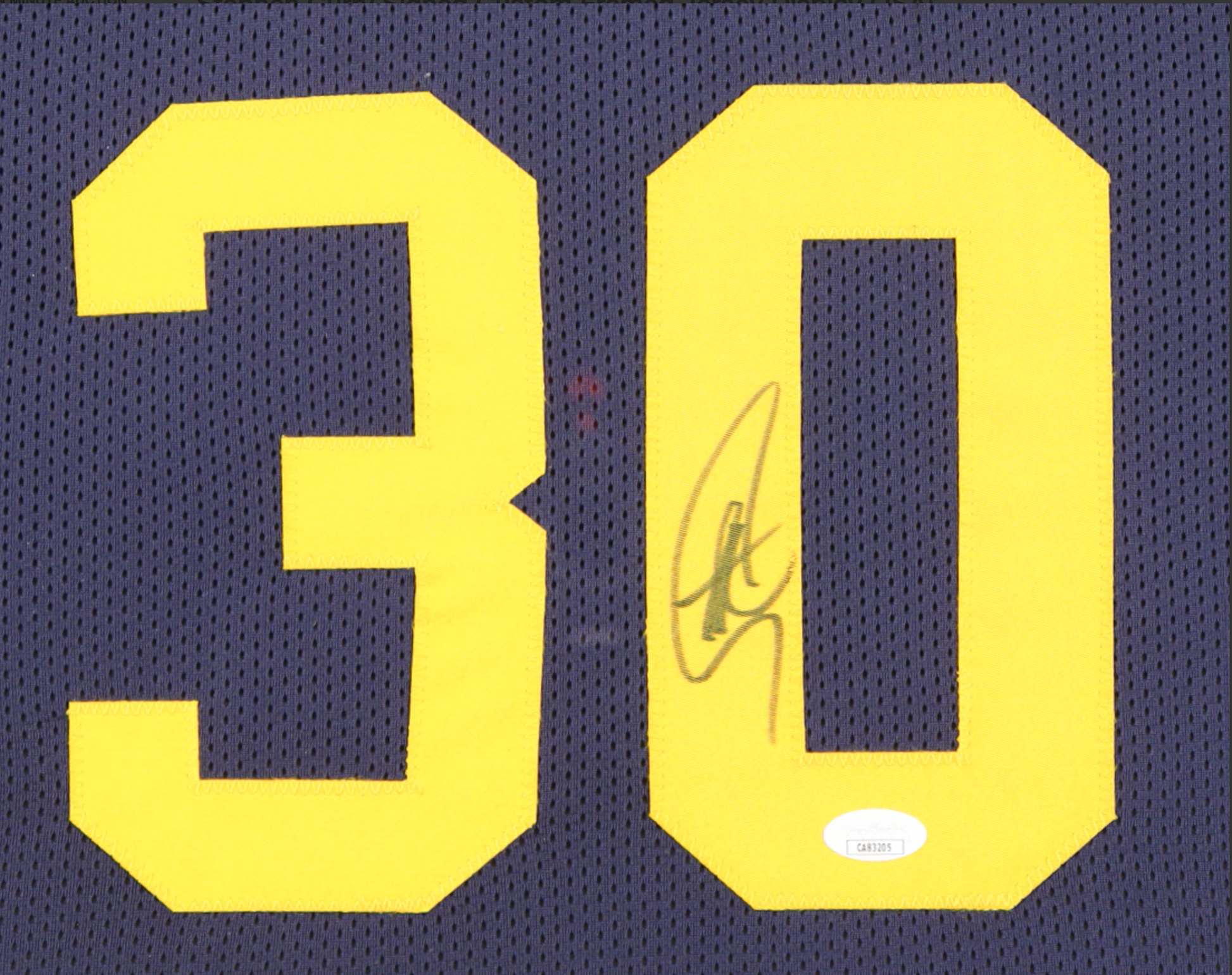 Cadre Maillot authentique des Golden State Warriors signe par Stephen Curry et certifie par JSA authentic-signatures