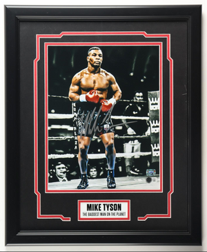 Cadre Photo dedicacee par Mike Tyson certifiee par Beckett et Tyson
