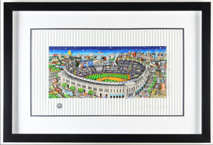 Tableau New Yankee Stadium  3D Edition Limitee "Pinstripe Pride" realise et signe par Charles fazzino
