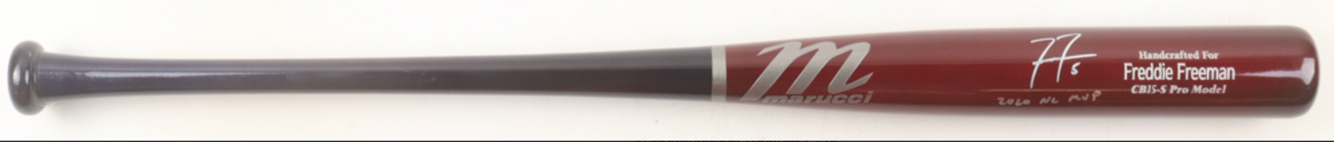 Authentique Bat Marucci Player Model "2020 NL MVP" signee par Freddie Freeman certifiee par Beckett authentic-signatures