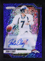 John Elway 2024 Panini Prizm Blue Shimmer Autographs #89 #13/25 authentic-signatures