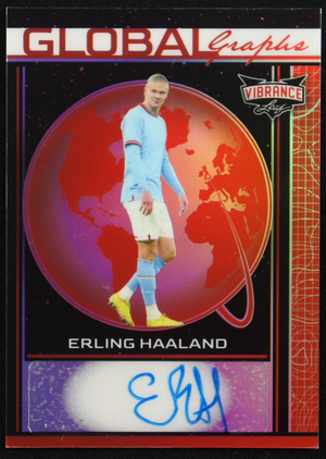 Erling Haaland 2023 Leaf Vibrance GlobalGraphs AU Prismatic #GGEH1 #2/2