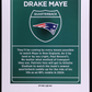 Drake Maye 2024 Donruss Downtown! Oversize #13 RC authentic-signatures