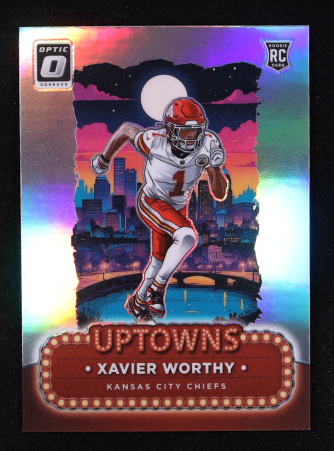 Xavier Worthy 2024 Donruss Optic Uptowns #7 RC authentic-signatures