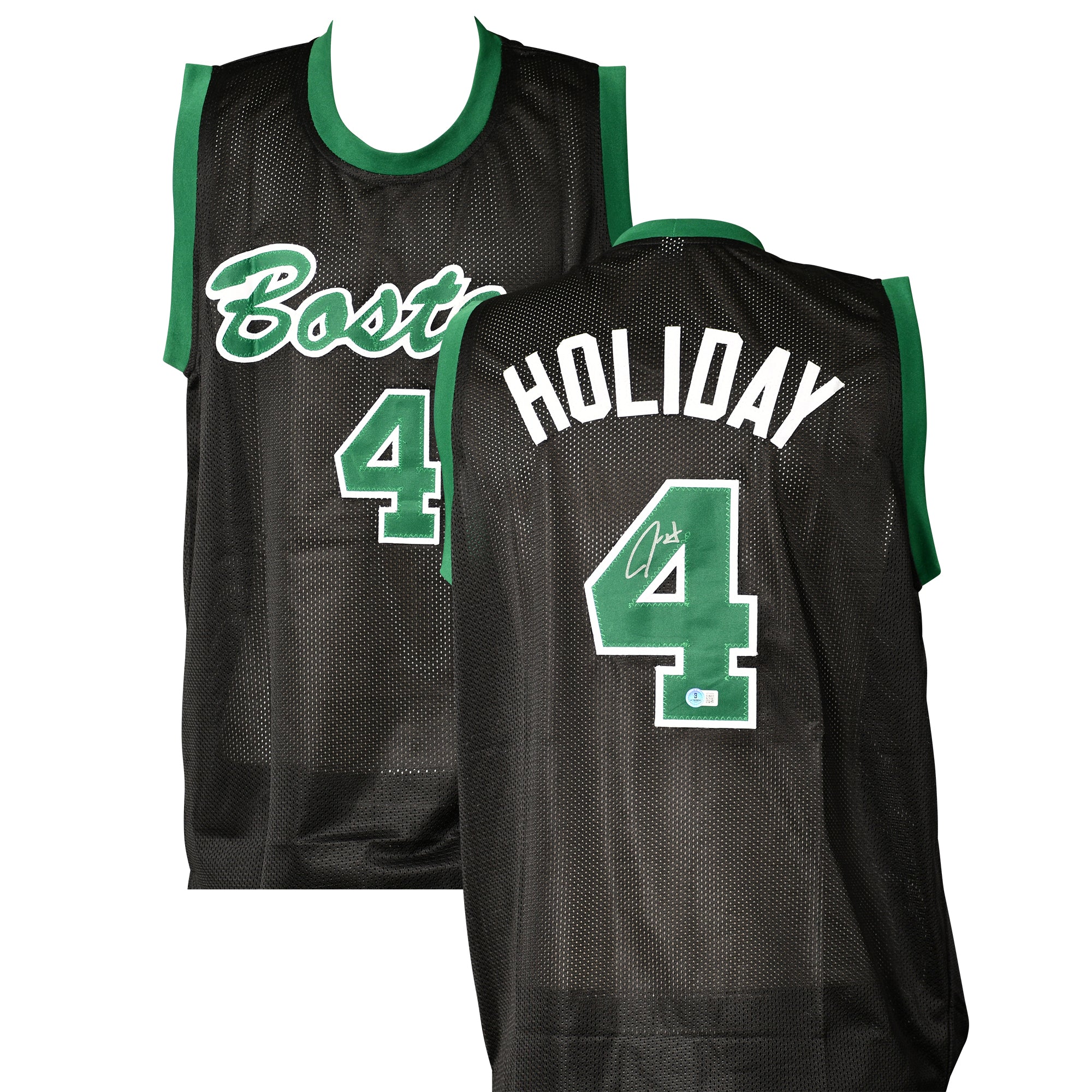 JRUE HOLIDAY SIGNED CELTICS JERSEY
