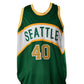 Shawn Kemp Signed Seattle SuperSonics Jersey Inscribed "420" authentic-signatures