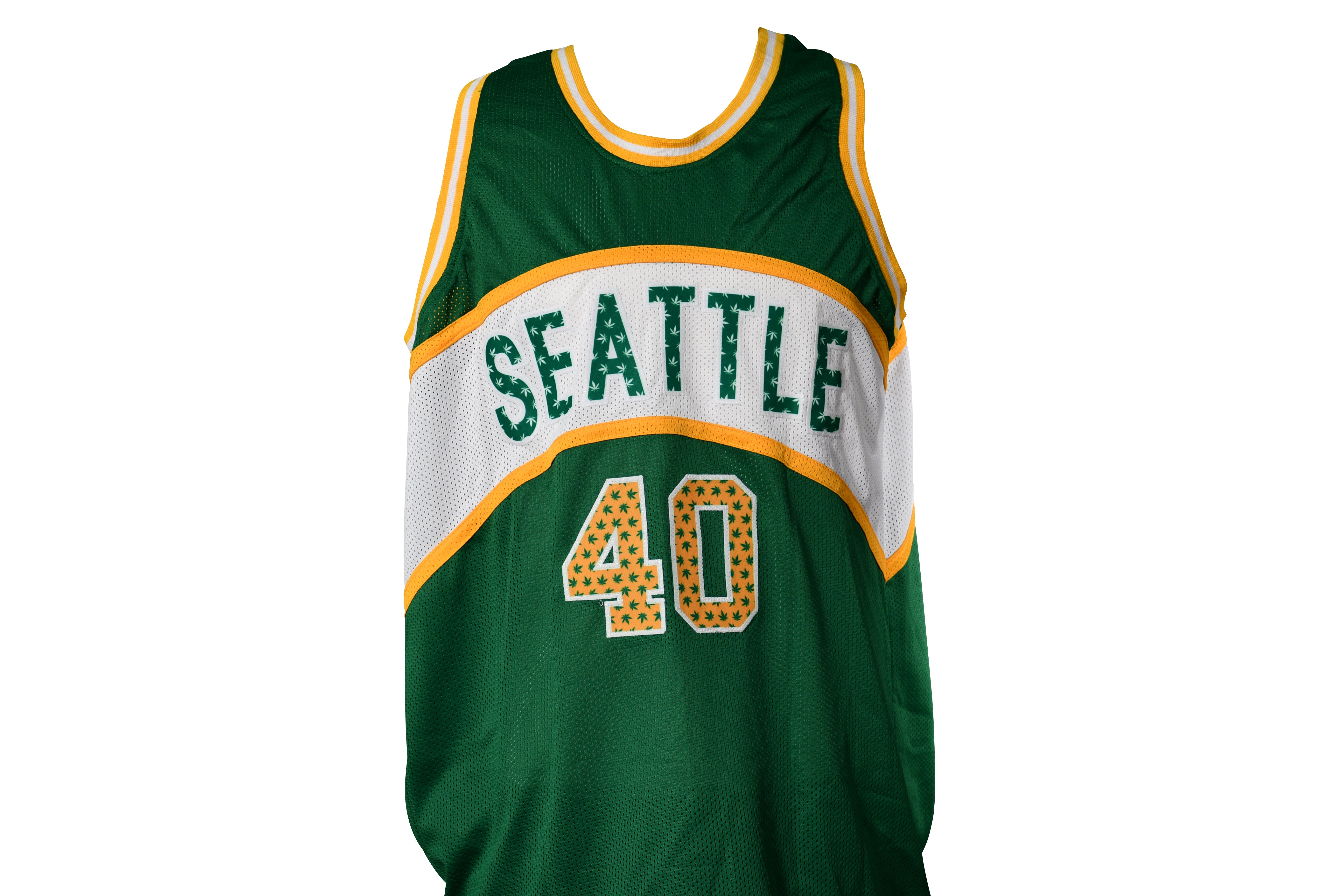 Shawn Kemp Signed Seattle SuperSonics Jersey Inscribed "420"