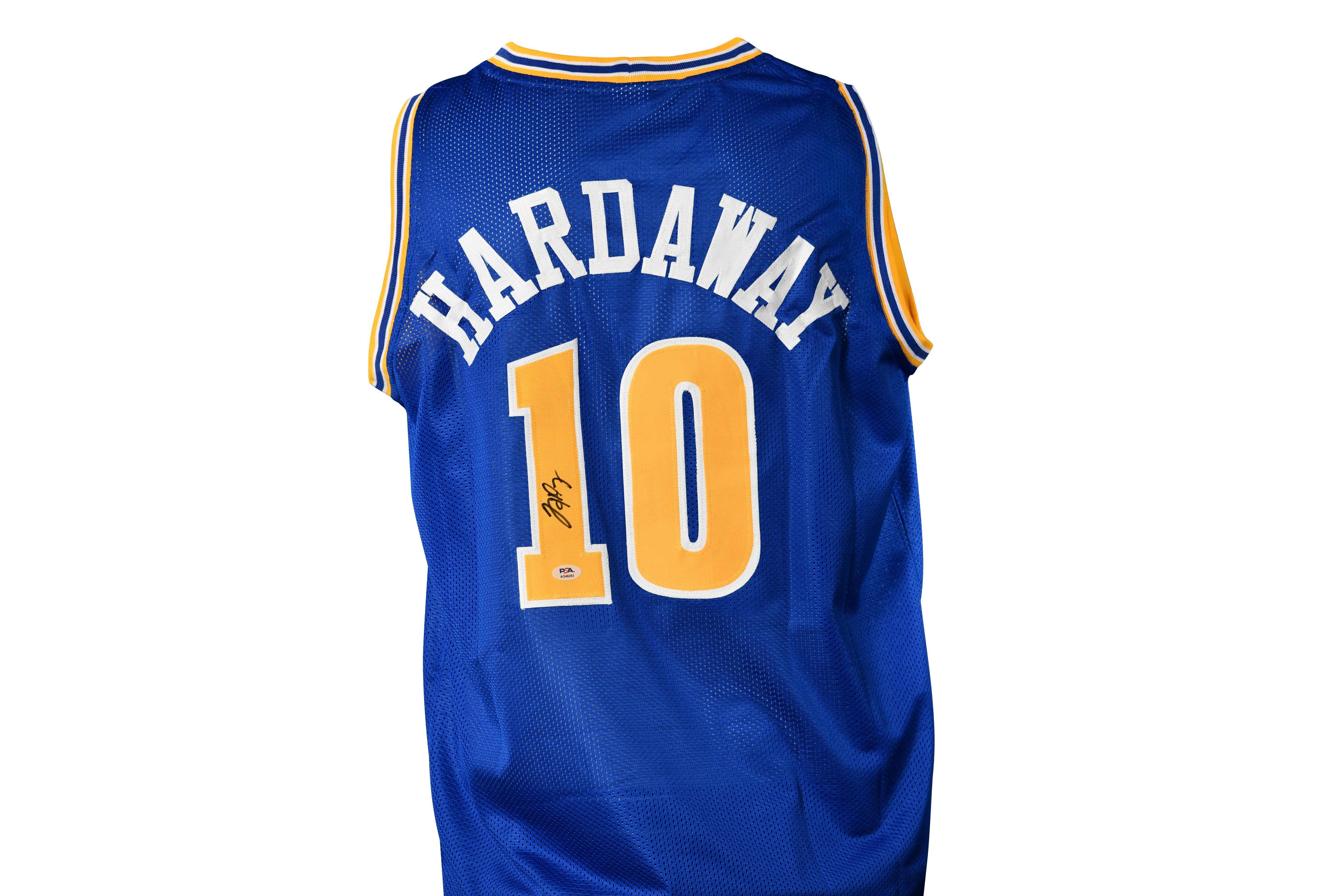 Tim Hardaway Signed Warriors Jersey