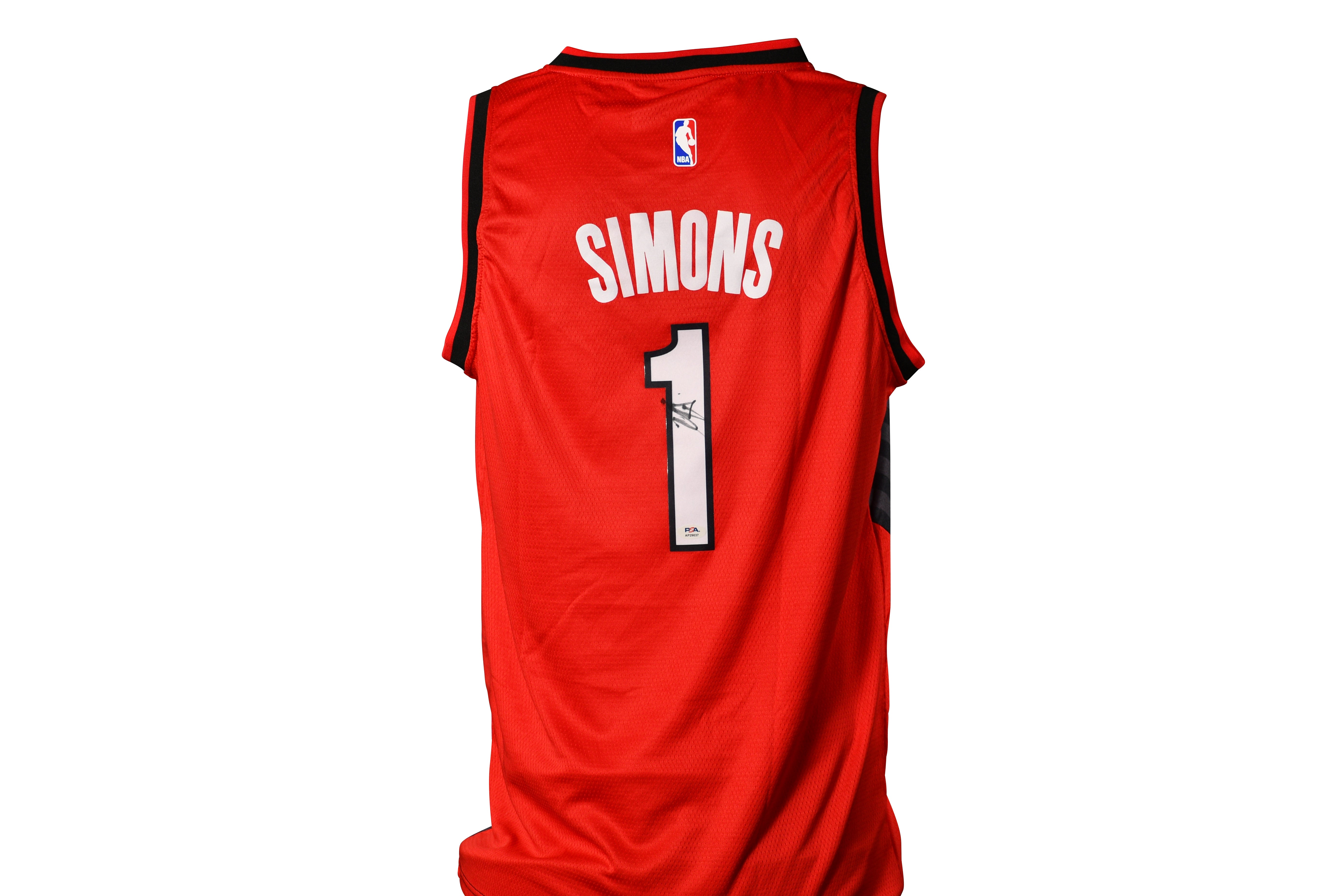 ANFERNEE SIMONS SIGNED TRAIL BLAZERS JORDAN AUTHENTIC JERSEY