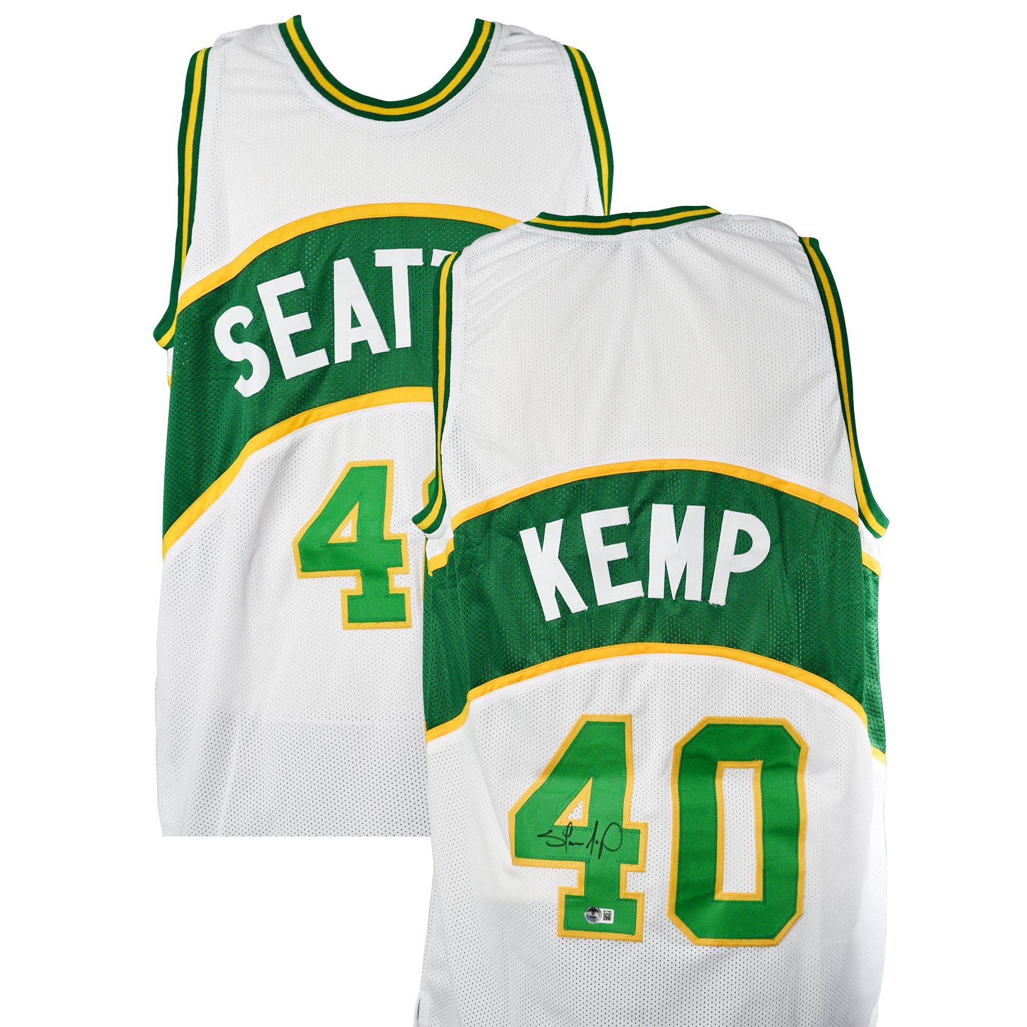 SHAWN KEMP SIGNED SEATTLE JERSEY