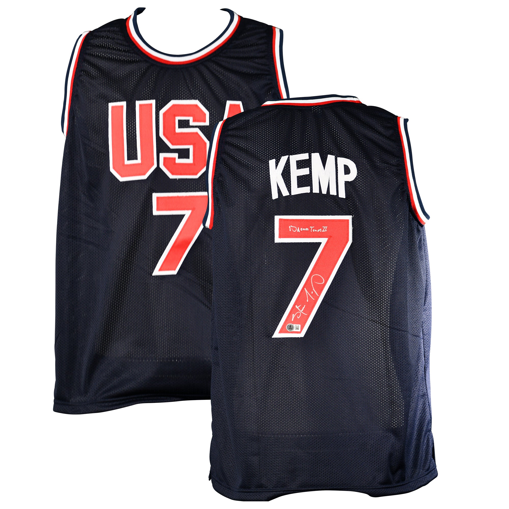 SHAWN KEMP SIGNED JERSEY INSCRIBED "DREAM TEAM II"