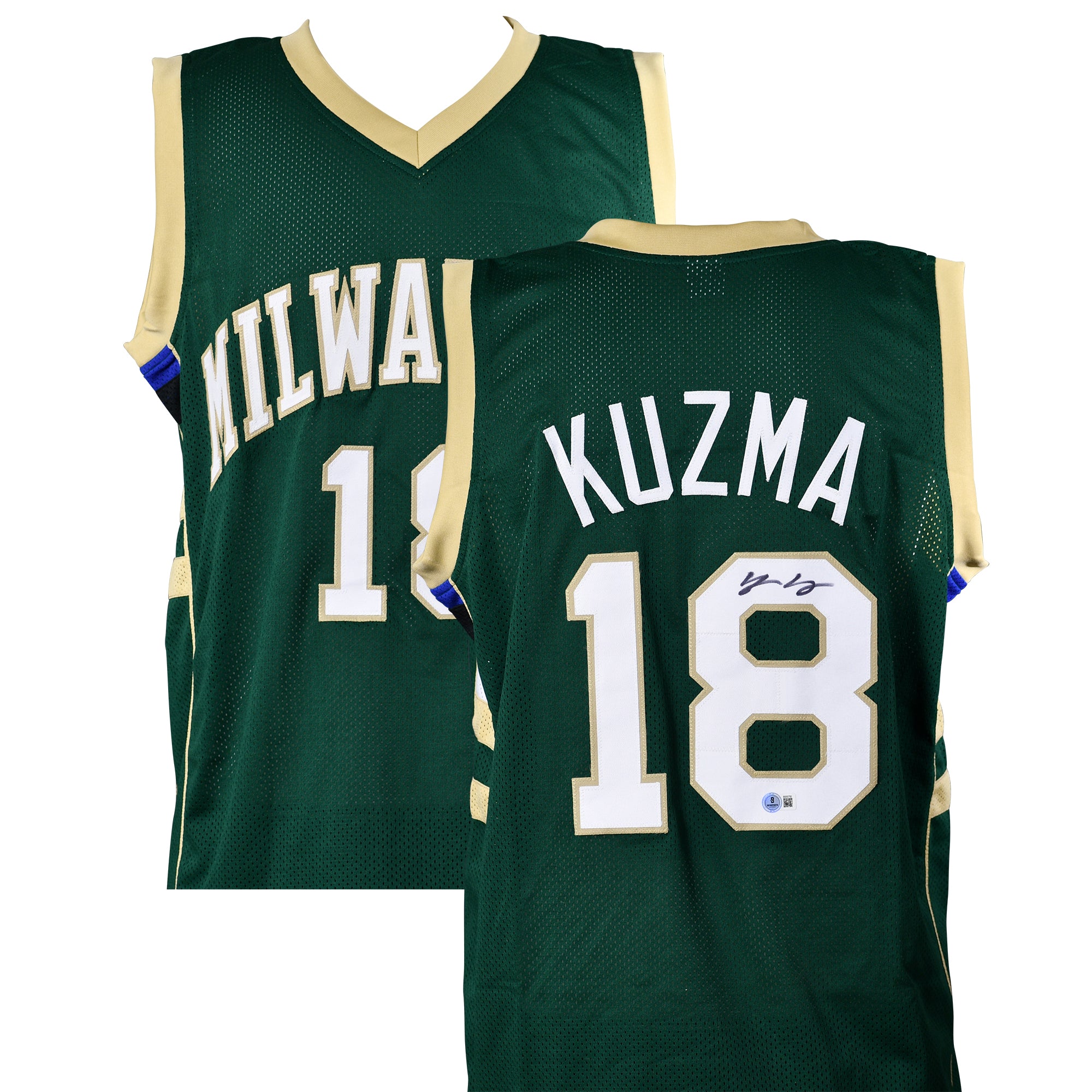 Kyle Kuzma Signed Bucks Jersey