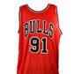 Dennis Rodman Signed Chicago Bulls Jersey Certified by Beckett authentic-signatures