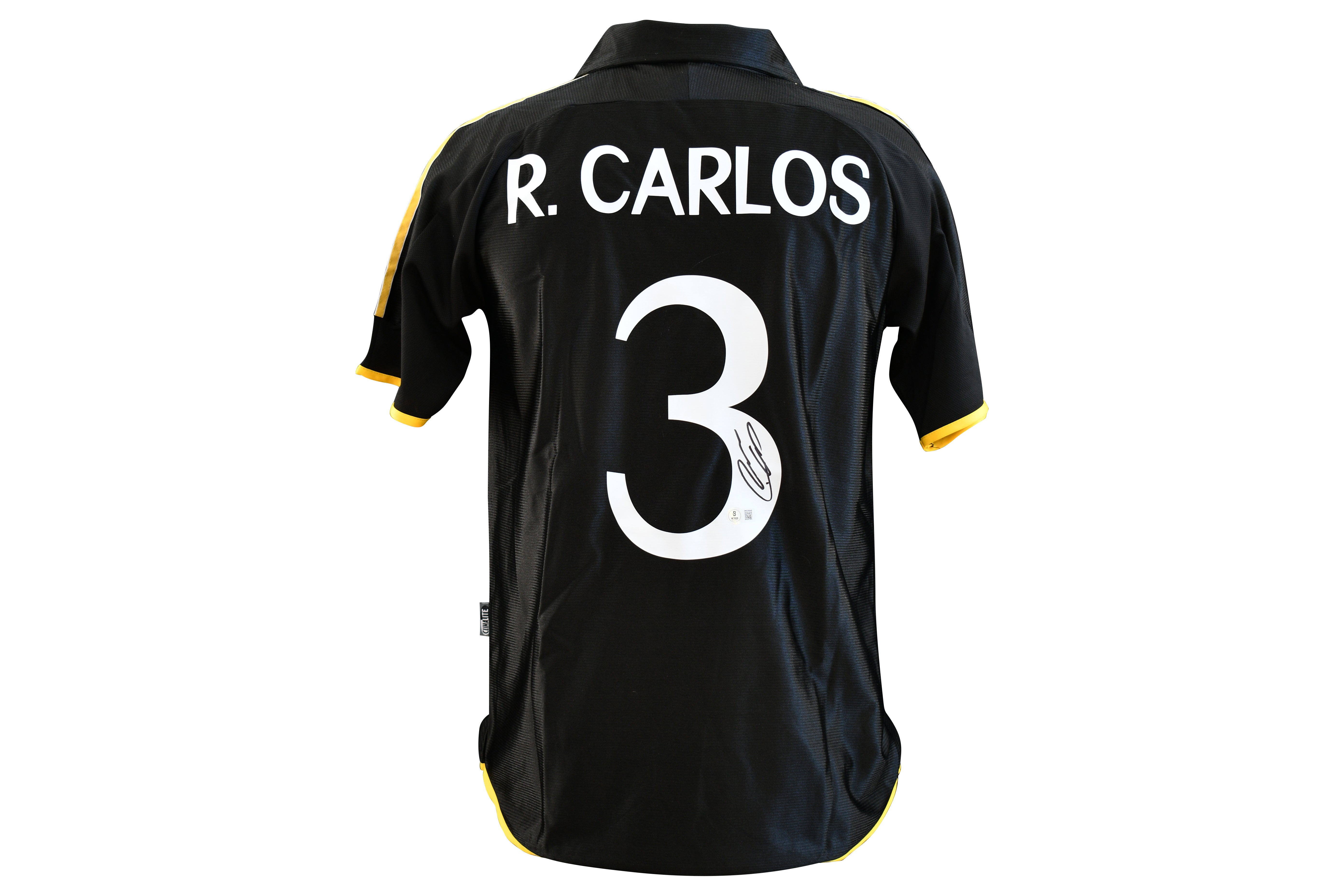 Roberto Carlos Signed Real Madrid Adidas Authentic Jersey