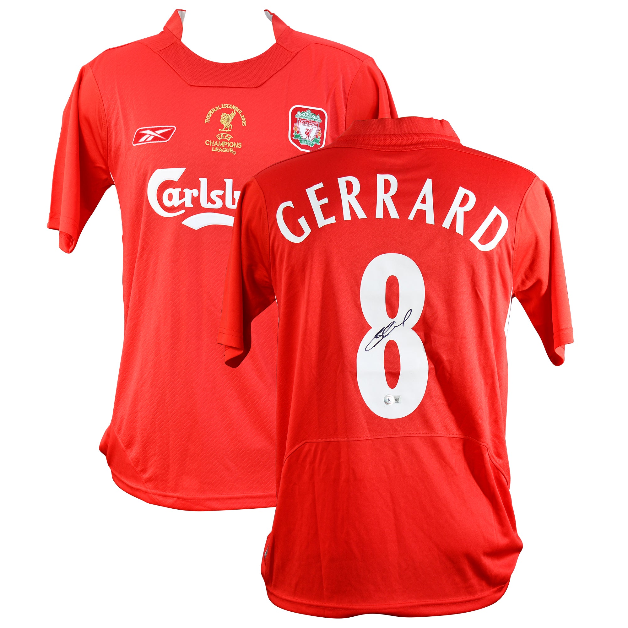 Steven Gerrard Liverpool Reebok Authentic Jersey Istanbul 2005