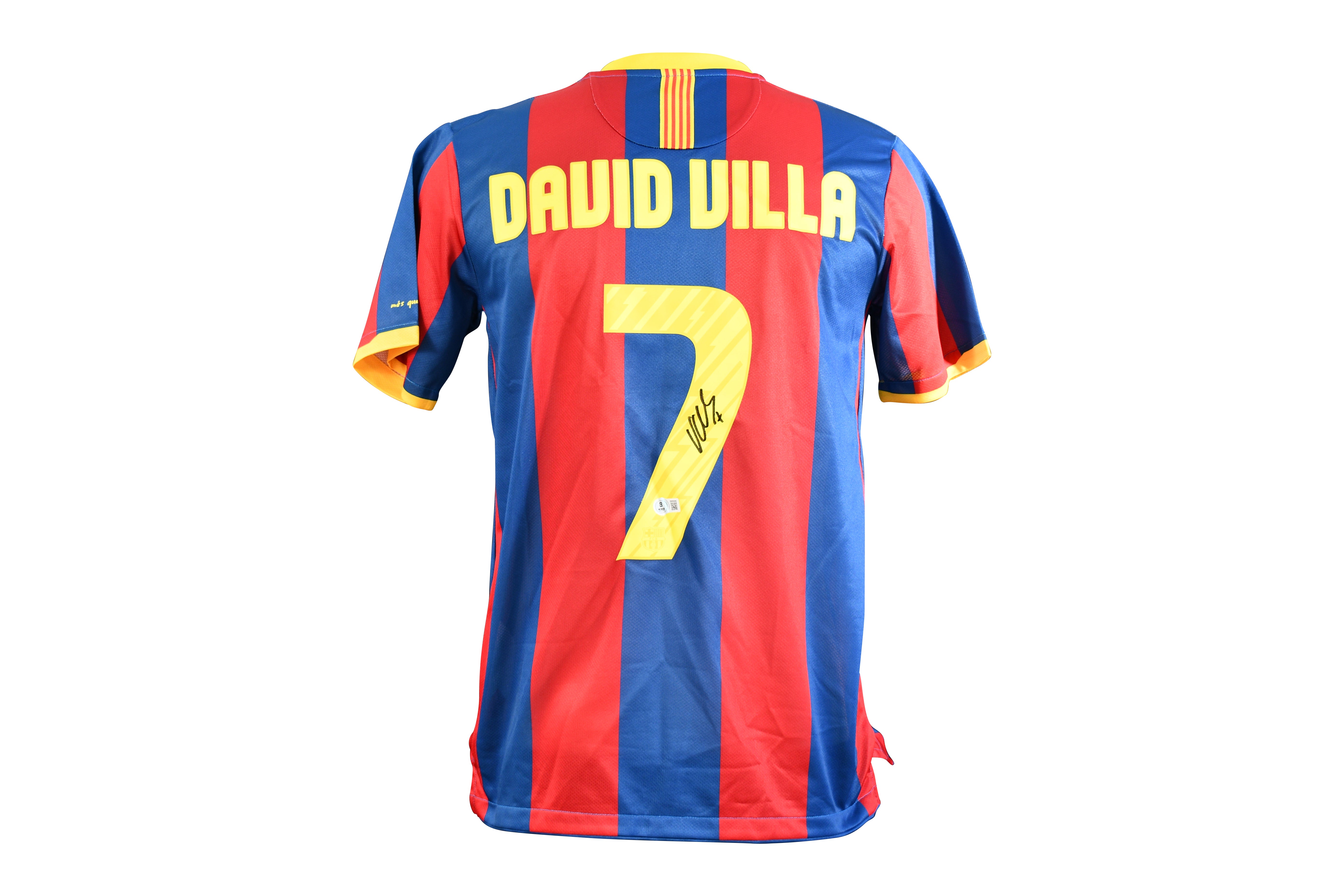 David Villa Signed FC Barcelona Nike Authentic Jersey