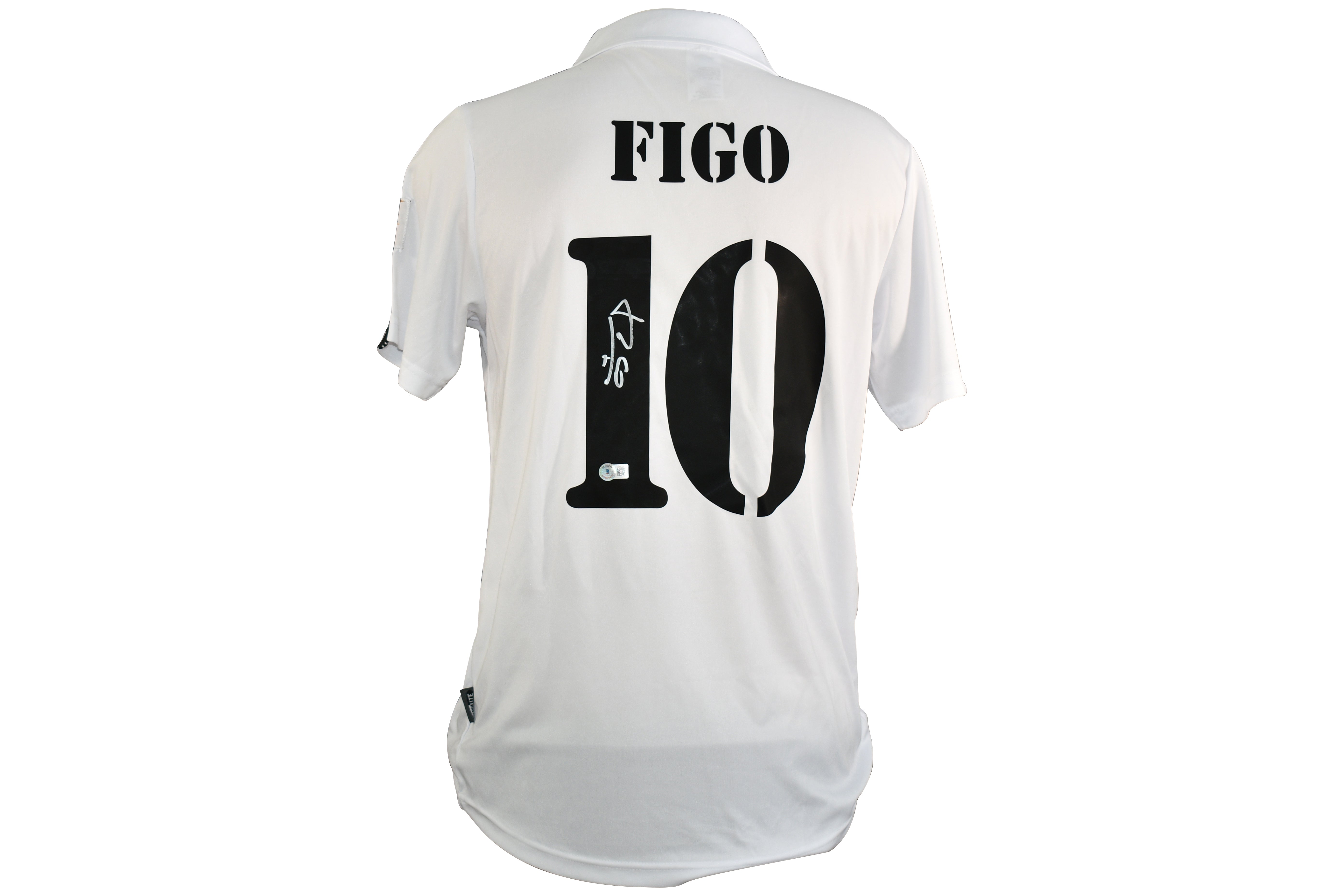 Luis Figo Signed Real Madrid  Adidas Authentic Jersey