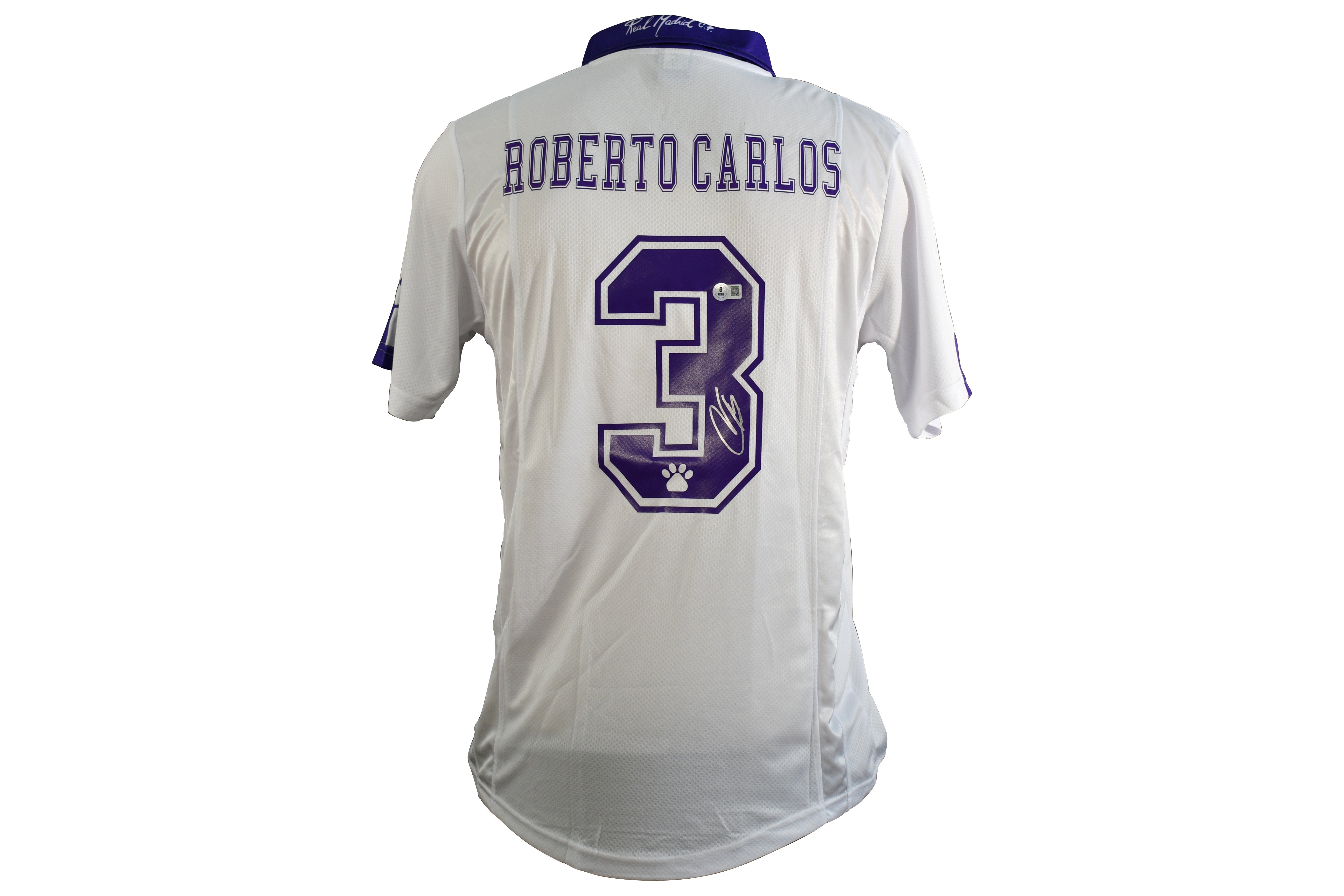 Roberto Carlos Signed Real Madrid Jersey